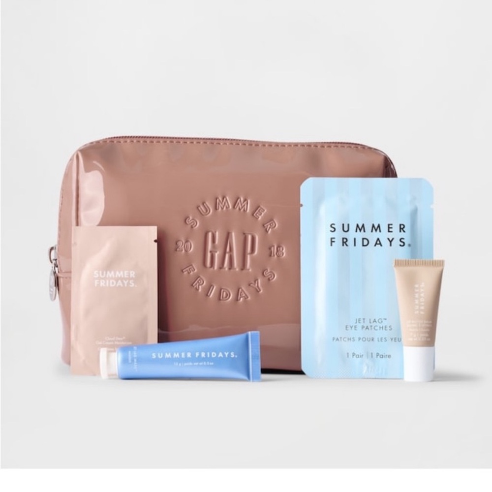 Summer Fridays Skincare Set with Pouch Lip Balm